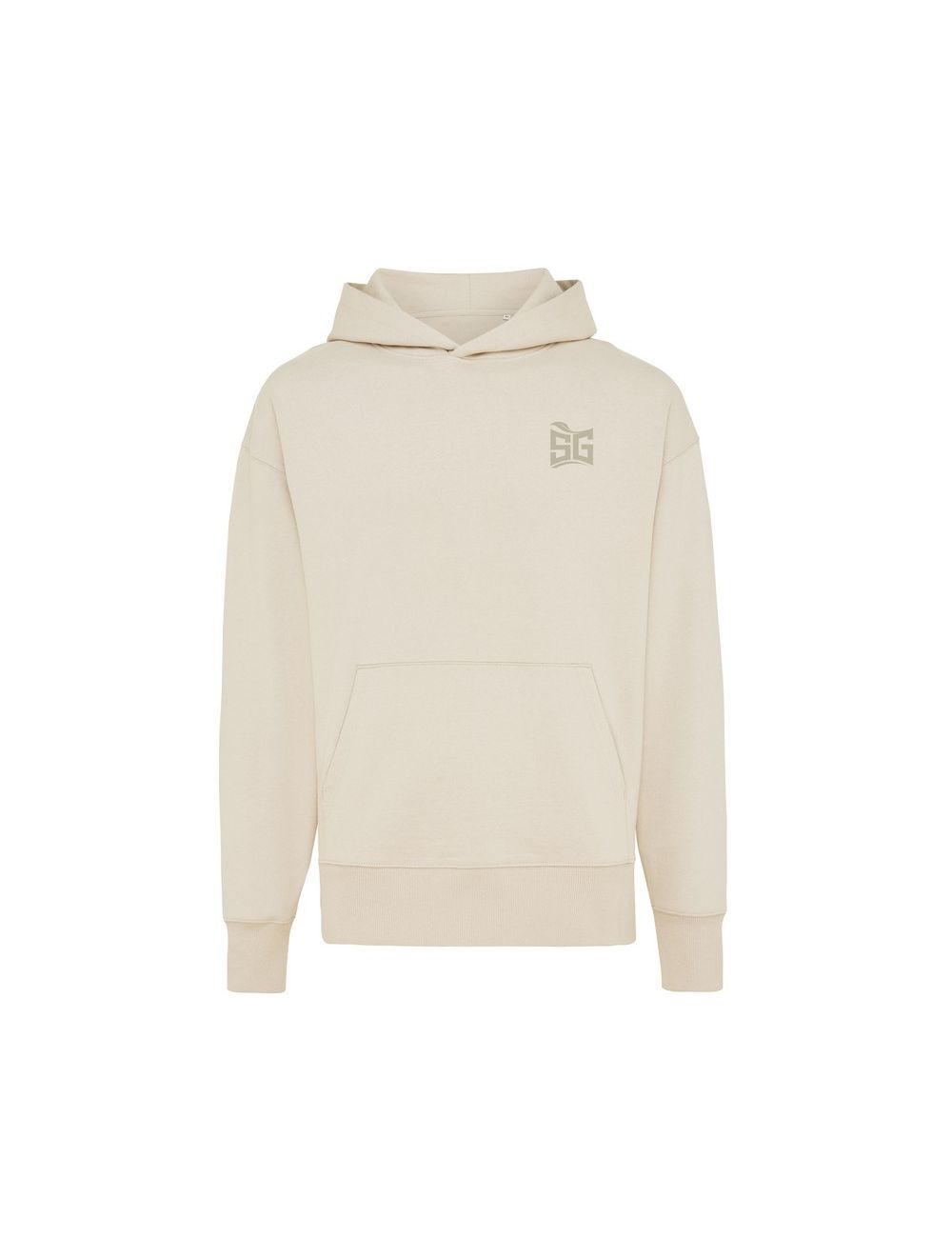 Luźna bluza z kapturem z bawełny z recyklingu...