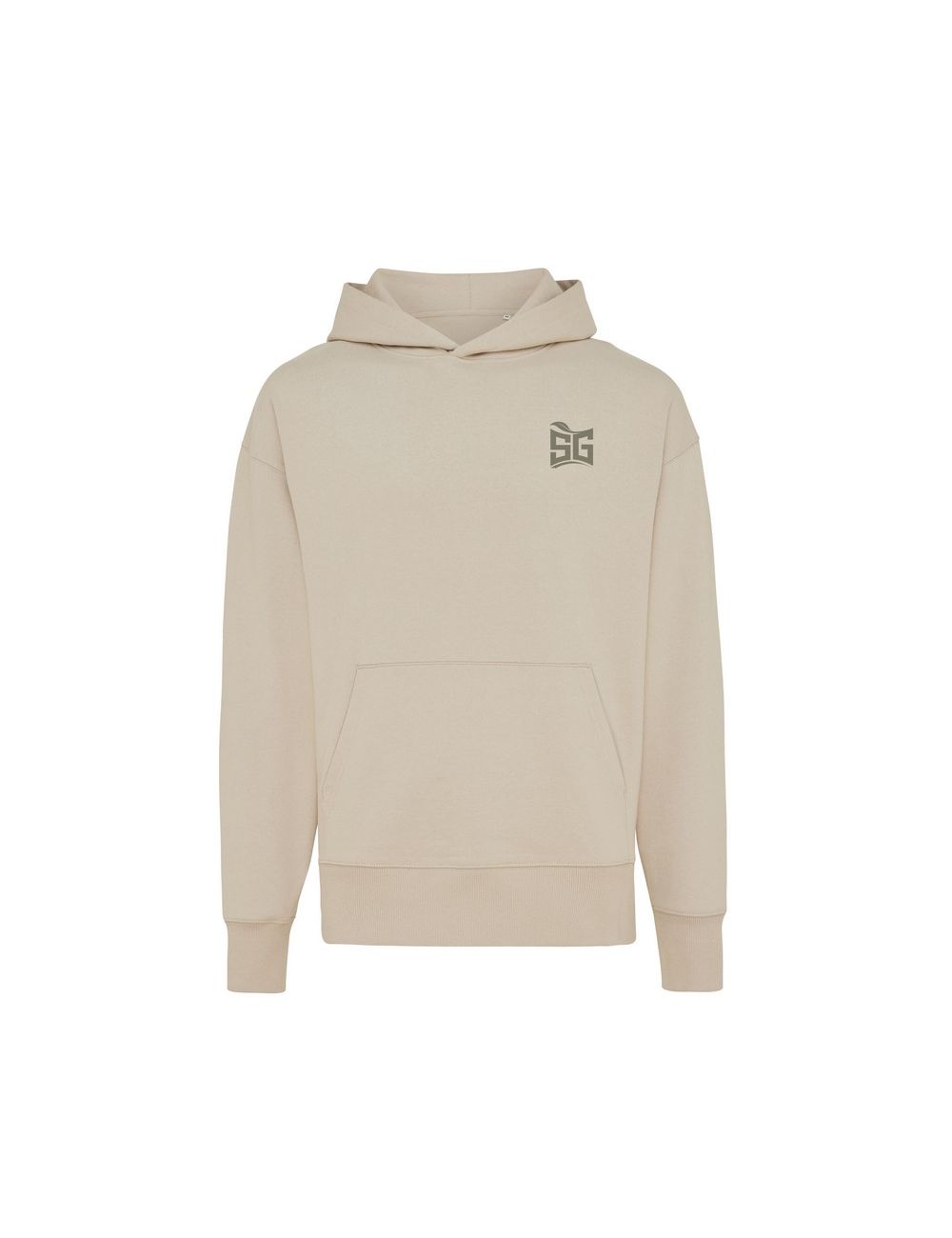 Luźna bluza z kapturem z bawełny z recyklingu...