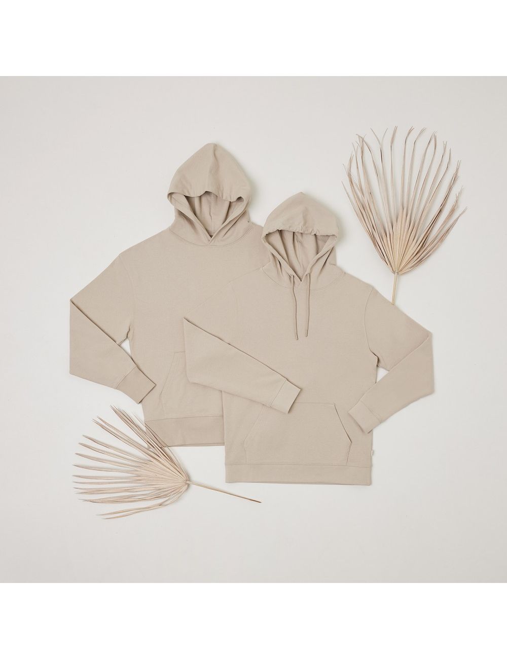 Luźna bluza z kapturem z bawełny z recyklingu...