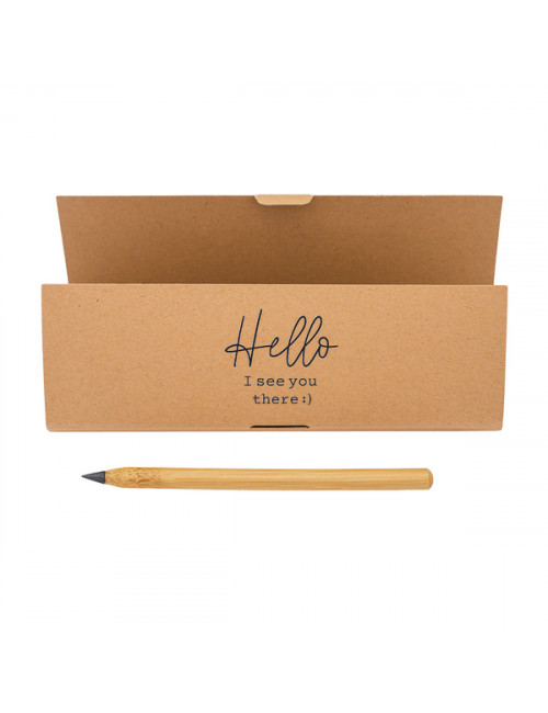 Wieczny długopis/ołówek w etui Kony, beżowy 