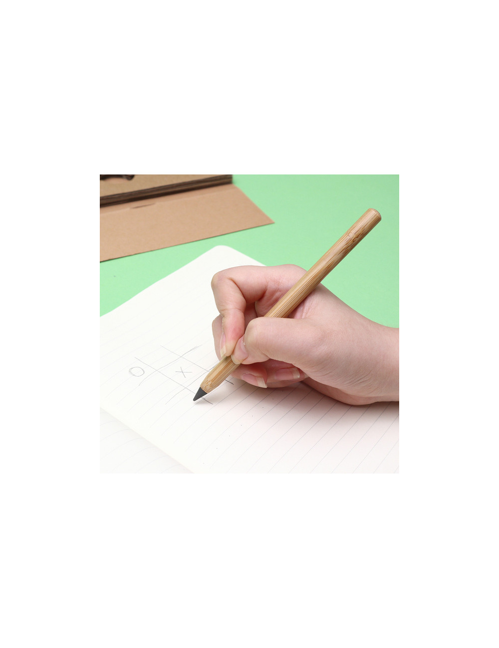 Wieczny długopis/ołówek w etui Kony, beżowy 