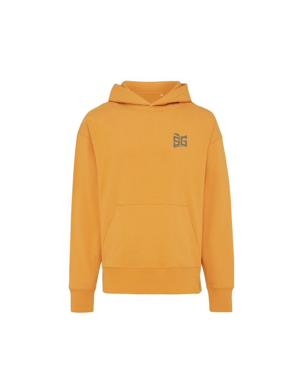 Luźna bluza z kapturem z bawełny z recyklingu...