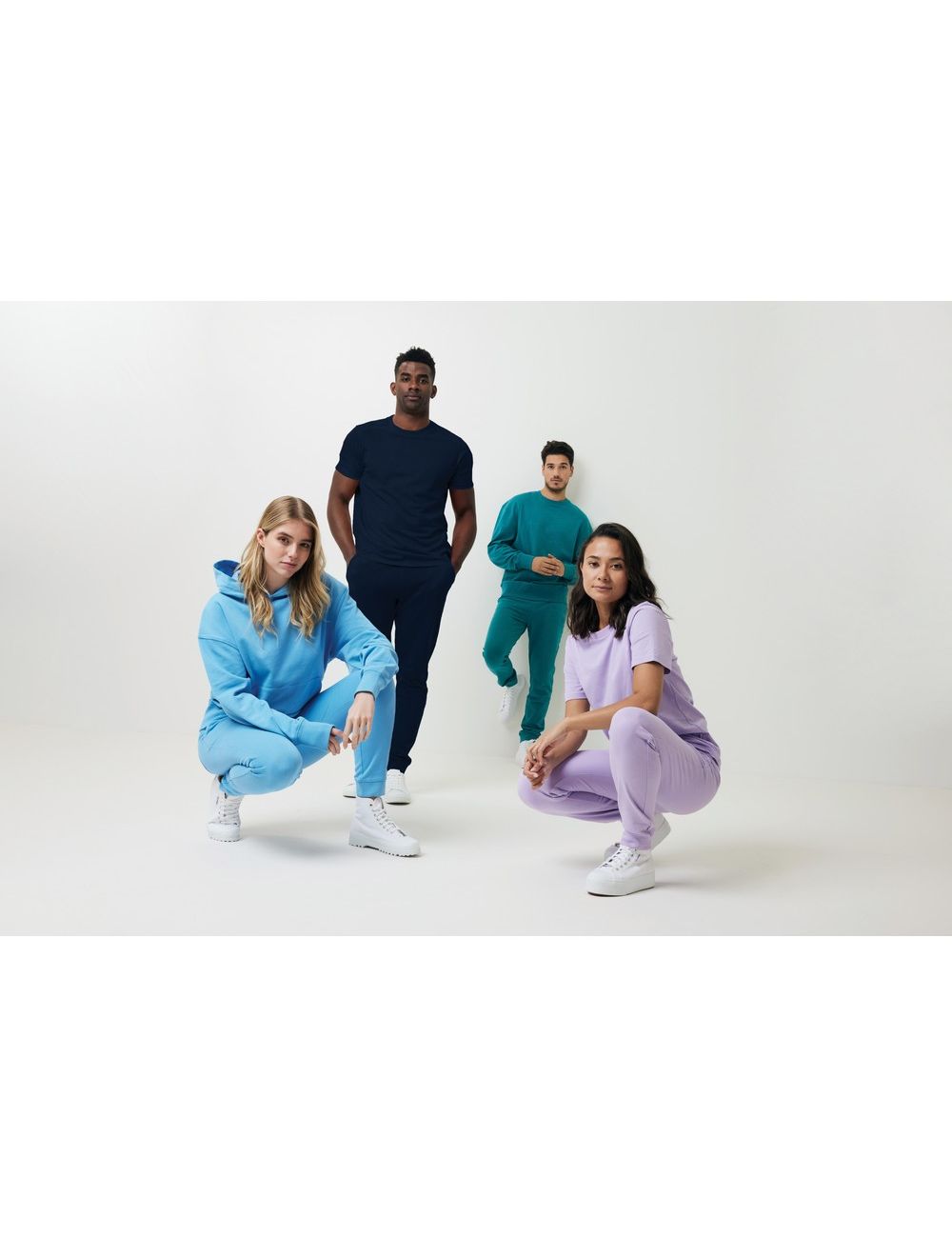 Spodnie dresowe z bawełny z recyklingu Iqoniq...