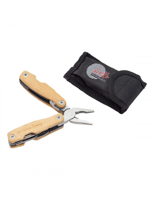 Mini multitool Exton, brązowy 