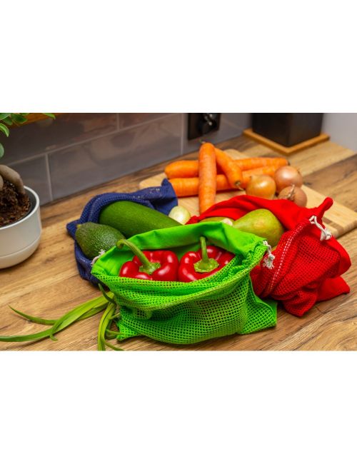 Bawełniany worek na owoce i warzywa, duży | Kelly