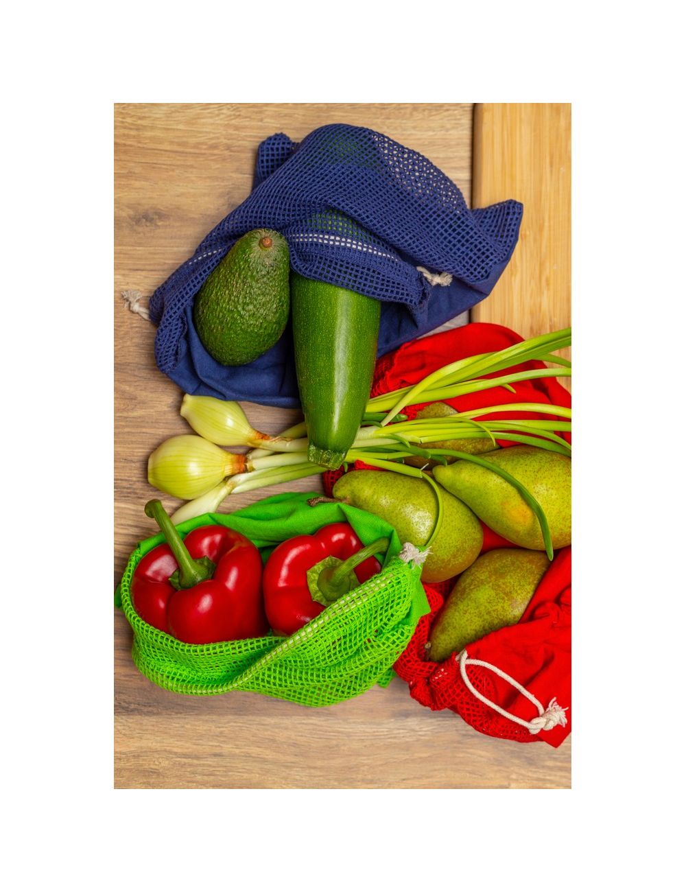 Bawełniany worek na owoce i warzywa, duży | Kelly
