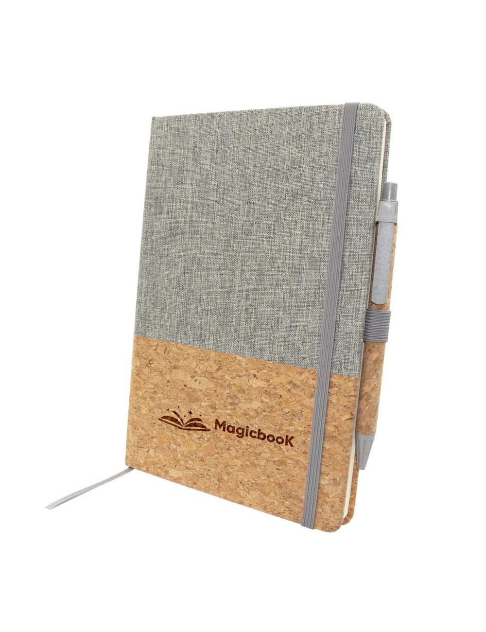 Korkowy notatnik A5 z długopisem | Layla