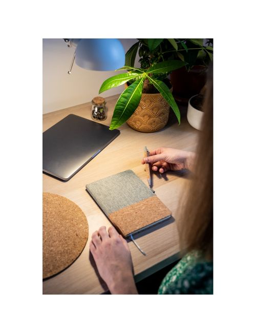 Korkowy notatnik A5 z długopisem | Layla