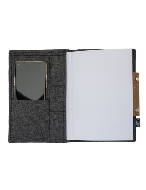 Organizer w okładce filcowej Iga, szary 