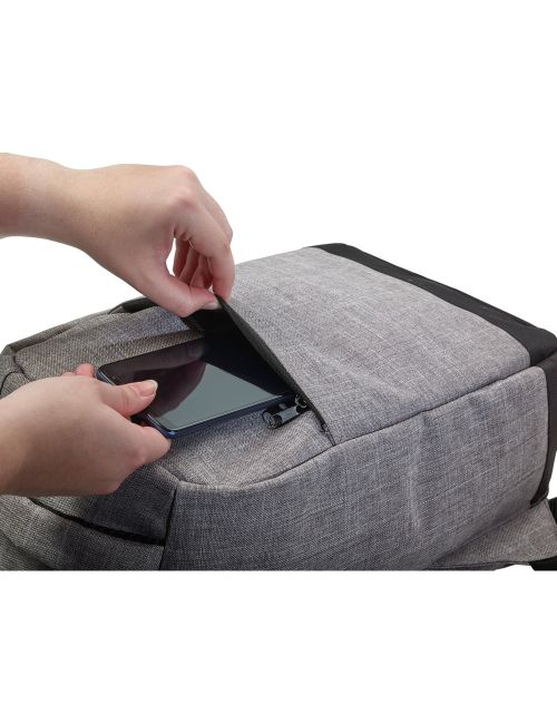 Plecak na laptopa 13", chroniący przed kieszonkowcami