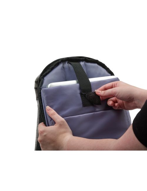 Plecak na laptopa 13", chroniący przed kieszonkowcami