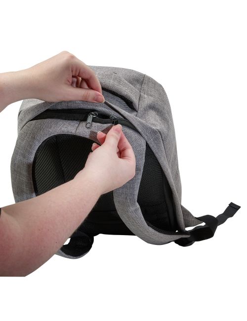 Plecak na laptopa 13", chroniący przed kieszonkowcami