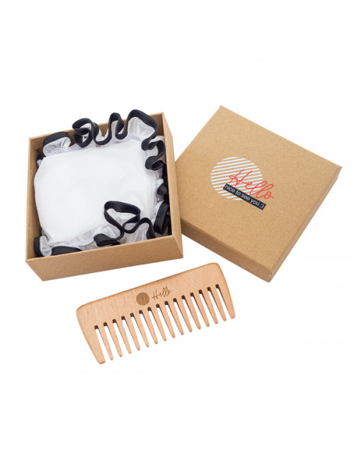 Zestaw do pielęgnacji włosów Flores, beżowy 