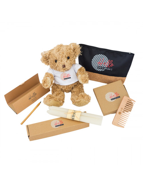 Zestaw do pielęgnacji włosów Flores, beżowy 