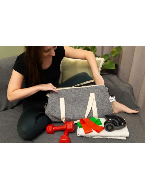 Torba sportowa, podróżna B'RIGHT z bawełny z recyklingu i poliestru z recyklingu | Asha