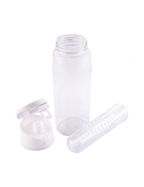 Bidon Mint 700 ml, biały/transparentny 