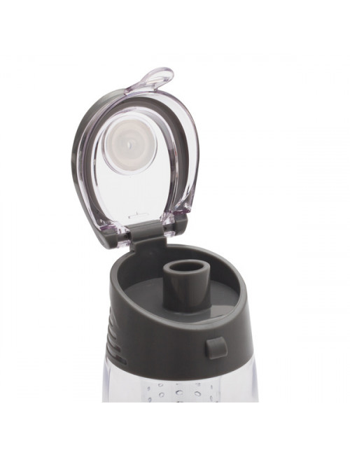Bidon Mint 700 ml, szary/transparentny