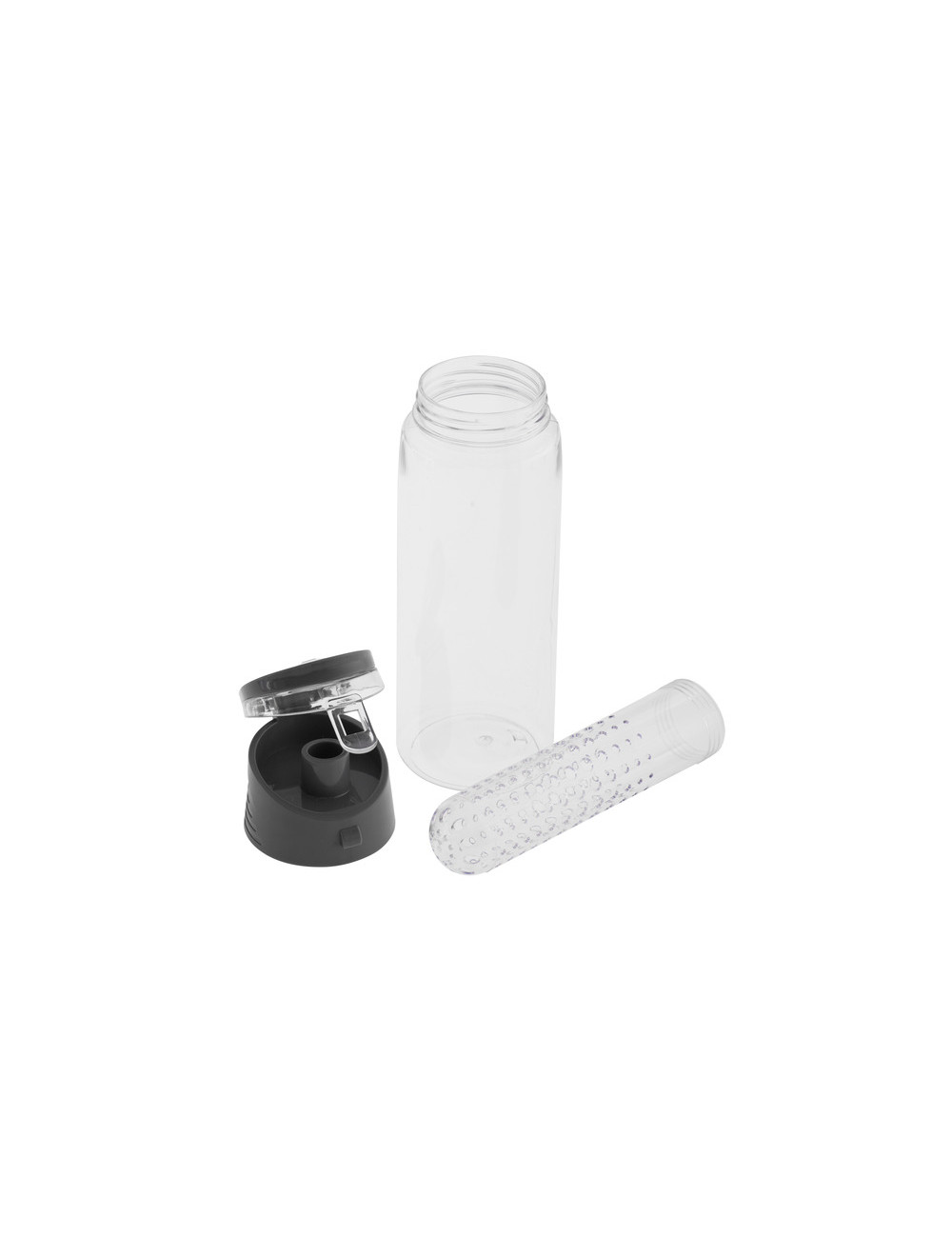 Bidon Mint 700 ml, szary/transparentny