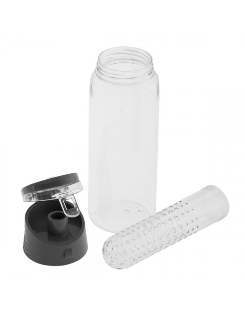 Bidon Mint 700 ml, szary/transparentny