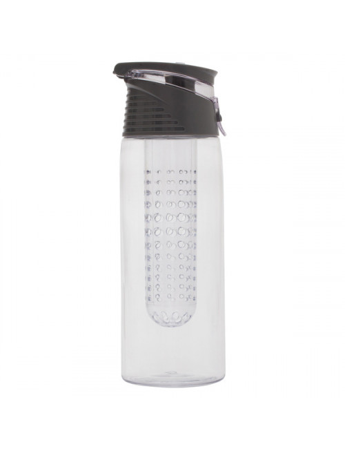 Bidon Mint 700 ml, szary/transparentny