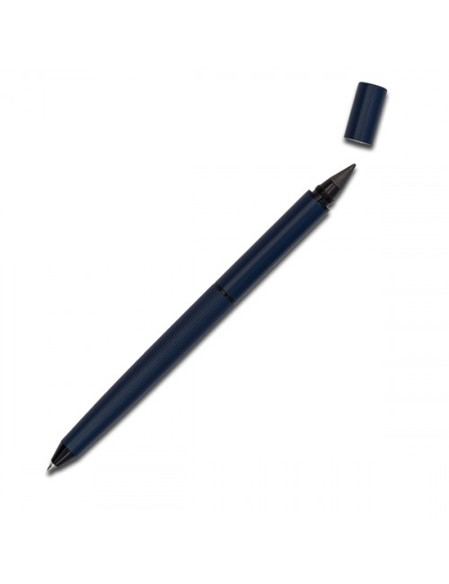 Duet 2w1 długopis i ołówek wieczny w pudełku, granatowy