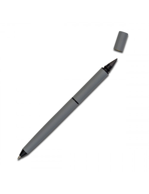 Duet 2w1 długopis i ołówek wieczny w pudełku, szary 