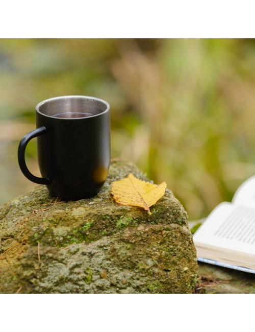 Kubek stalowy Night Goody 350 ml, czarny 