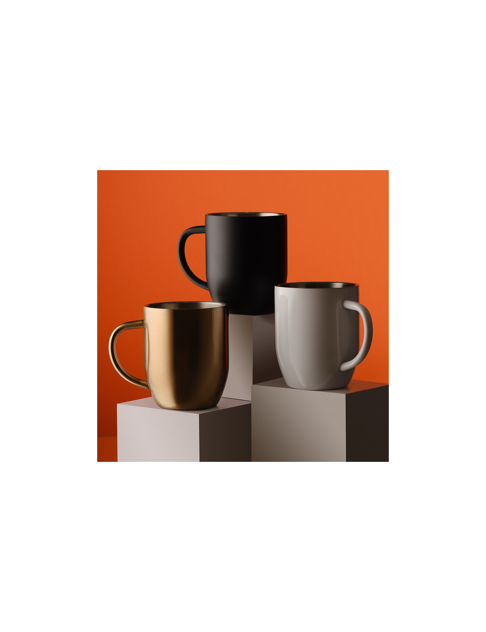 Kubek stalowy Night Goody 350 ml, czarny 