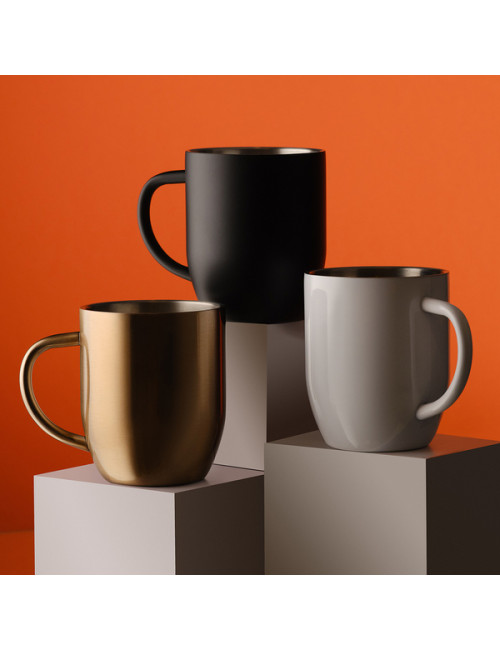 Kubek stalowy Night Goody 350 ml, czarny 