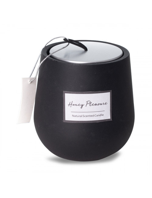 Świąteczna świeca zapachowa, czarny