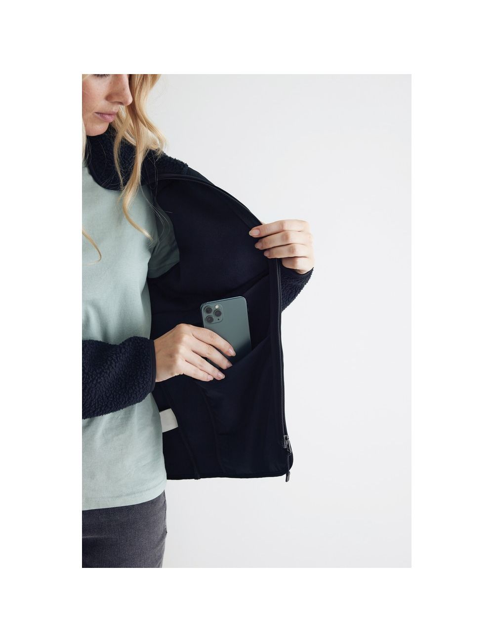 Kurtka z polaru Iqoniq Diran, poliester z...