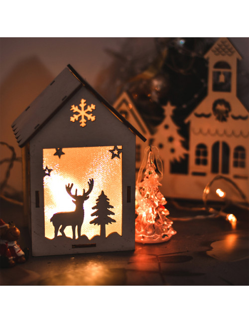 Lampion Christmas Lantern, biały 