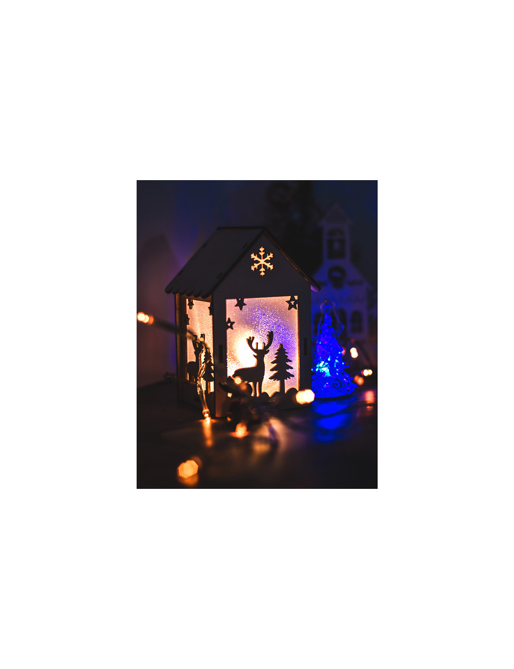 Lampion Christmas Lantern, biały 