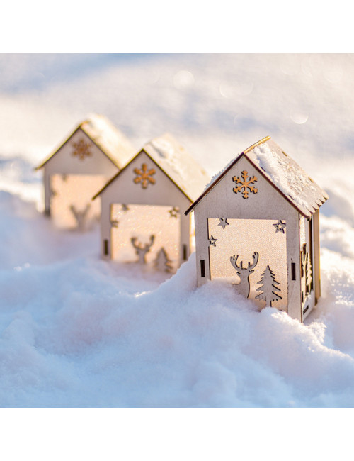Lampion Christmas Lantern, biały 