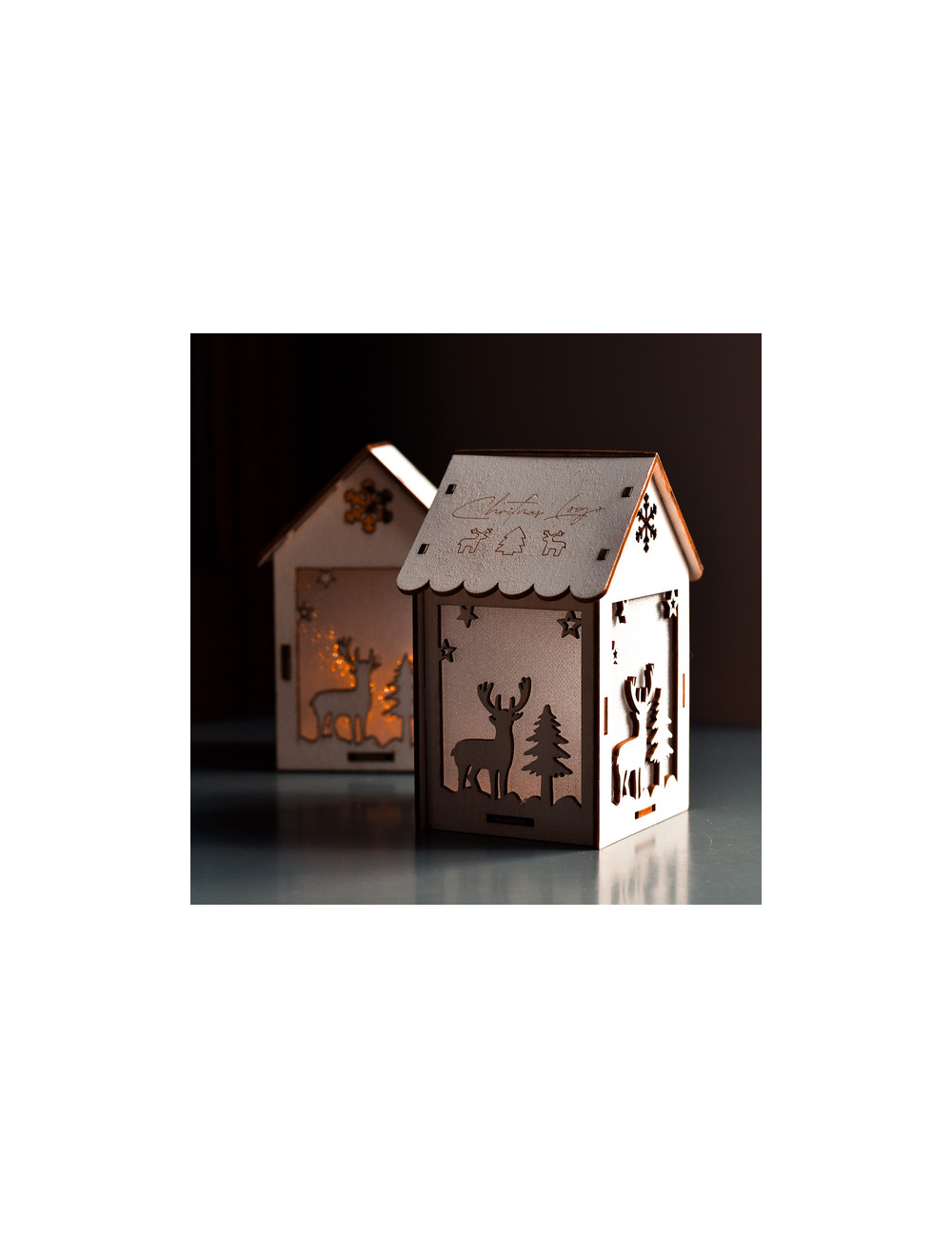 Lampion Christmas Lantern, biały 