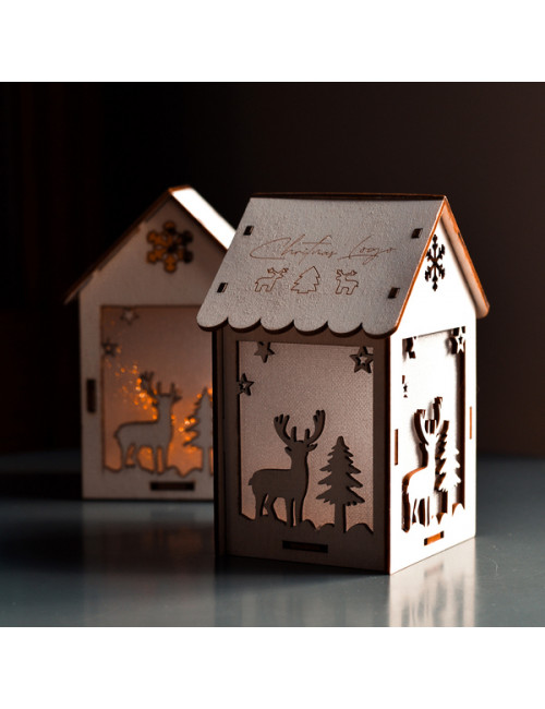 Lampion Christmas Lantern, biały 