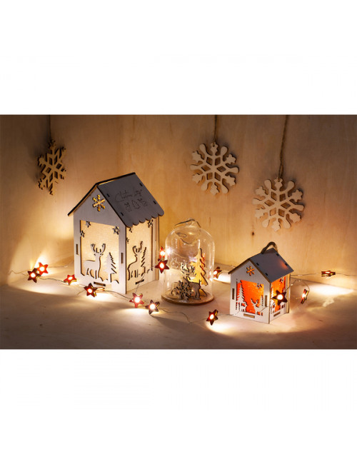 Mały lampion Christmas Lantern, biały 