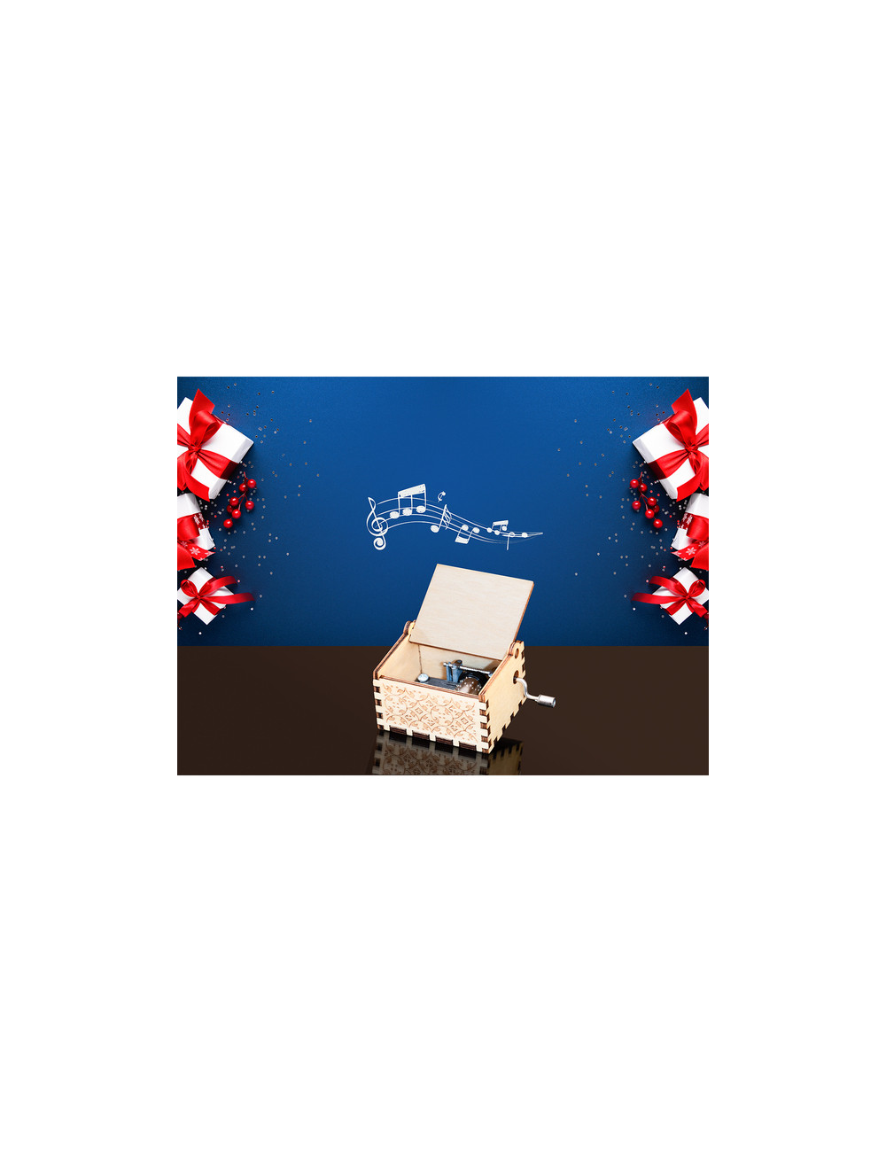 Świąteczny zestaw dekoracyjny, beżowy 