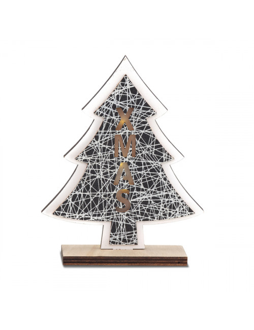 Choinka podświetlana ozdoba świąteczna Christmas tree, beżowy 