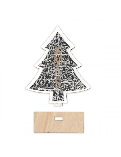 Choinka podświetlana ozdoba świąteczna Christmas tree, beżowy 