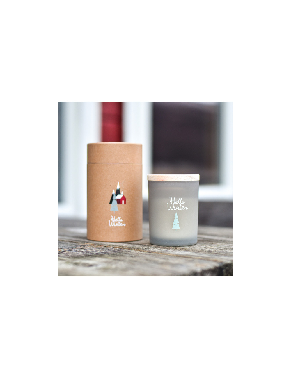 Świeca zapachowa Christmas, szary 