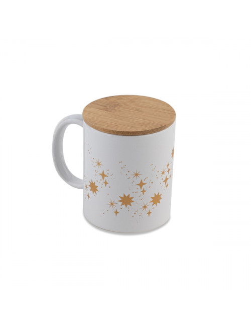 Kubek ceramiczny "Hello Christmas", biały 