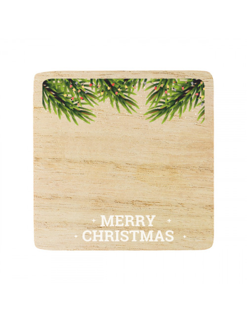 Świeczka z drewnianą przykrywką Alcamoro, biały 