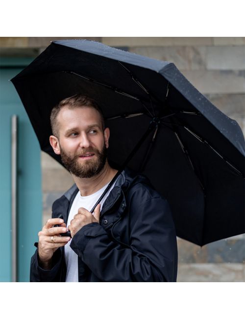 Składany parasol sztormowy Biel, czarny - druga jakość