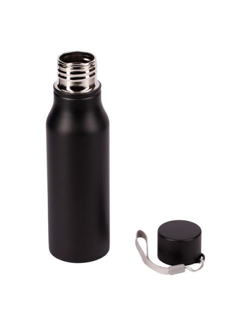 Bidon stalowy Fun Tripping 700 ml, czarny
