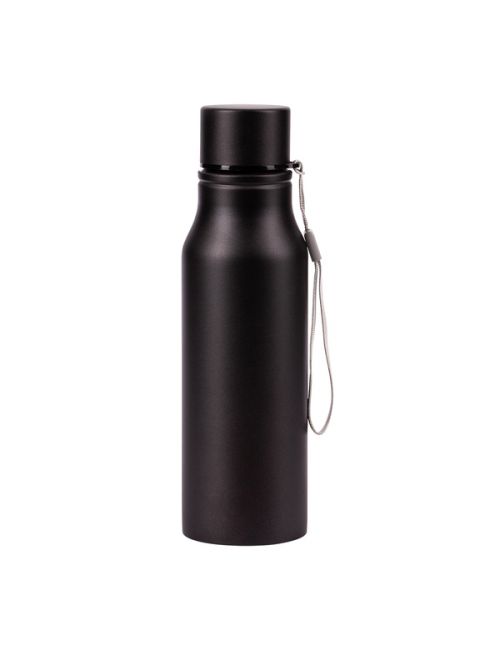 Bidon stalowy Fun Tripping 700 ml, czarny