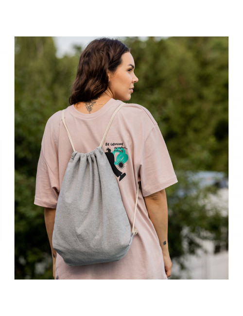 Plecak bawełniany 340 g/m2 Preston, szary 