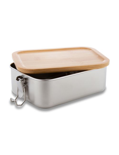 Stalowy lunch box 800 ml Somerton, srebrny