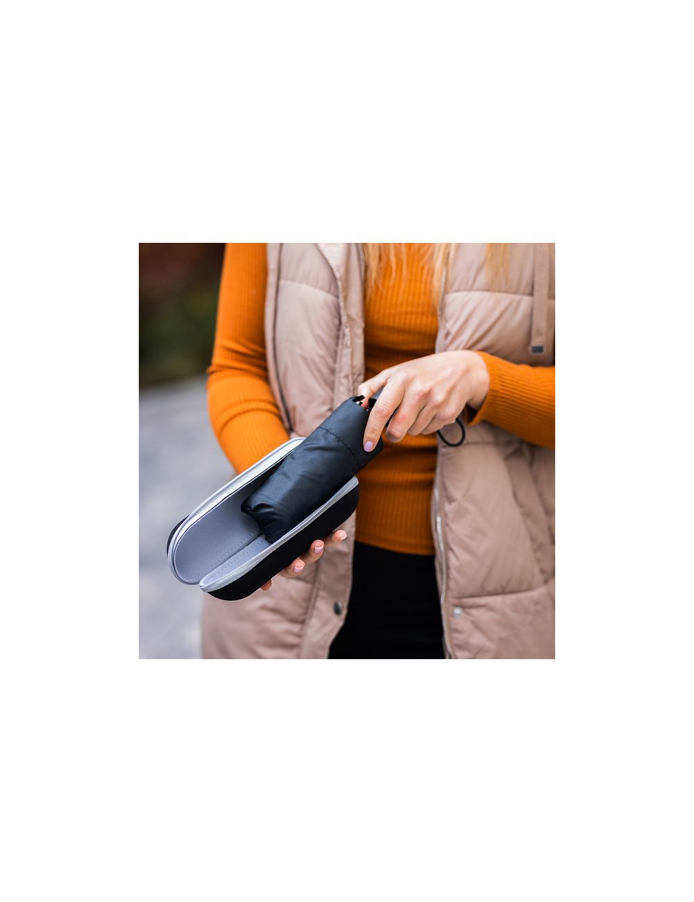 Parasol w etui Banff, czarny