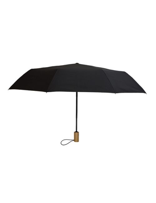 Parasol z drewnianą rączką Granton, czarny